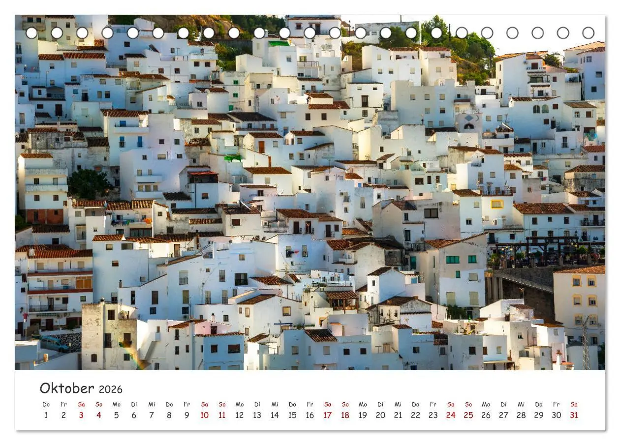 Bild: 9783457852002 | Andalusien - Weiße Dörfer und wilde Natur (Tischkalender 2026 DIN...