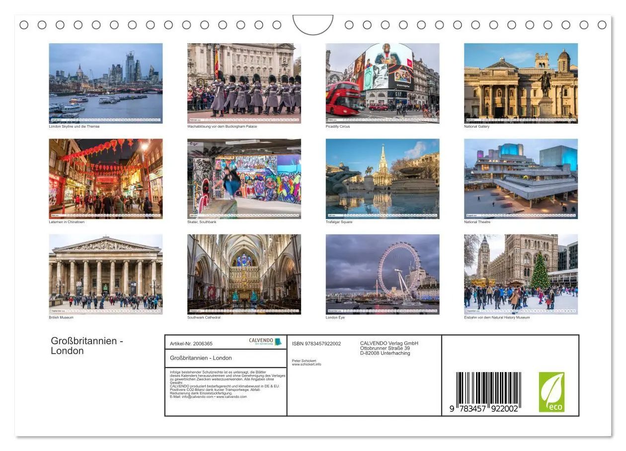 Bild: 9783457922002 | Großbritannien - London (Wandkalender 2026 DIN A4 quer), CALVENDO...