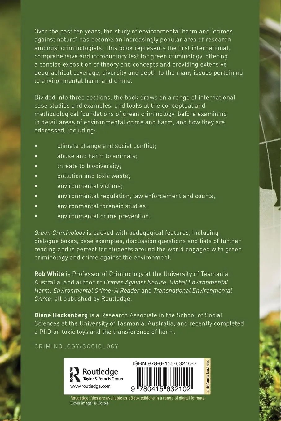 Rückseite: 9780415632102 | Green Criminology | An Introduction to the Study of Environmental Harm