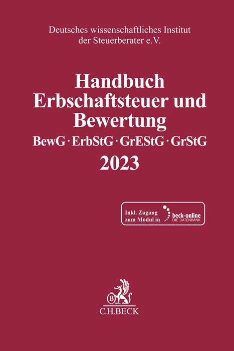 Cover: 9783406802102 | Handbuch Erbschaftsteuer und Bewertung 2023 | e.V. | Bundle | XXVI