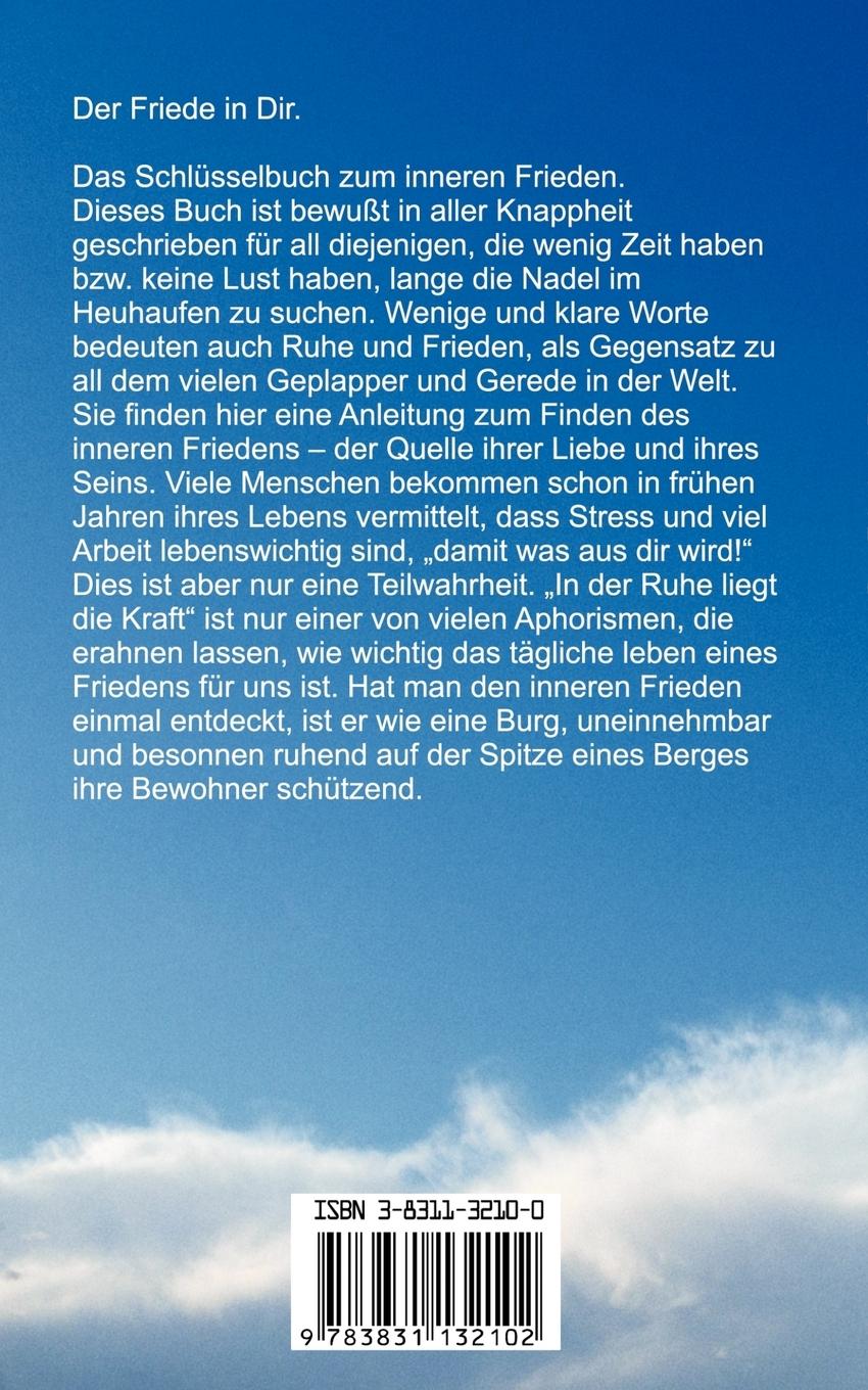 Rückseite: 9783831132102 | Der Friede in Dir | Wege zum inneren Frieden | Martin Vogel | Buch