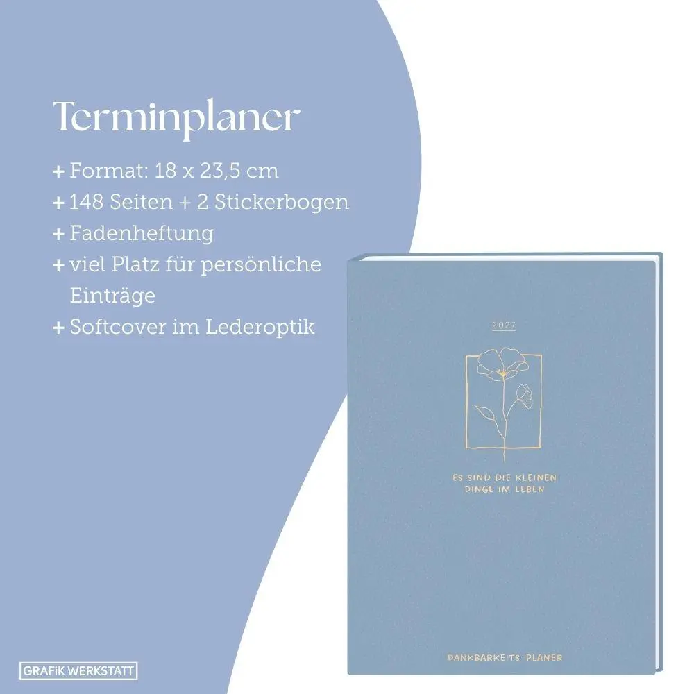 Bild: 9783986362102 | Terminplaner Lady Softcover 2027 Dankbarkeits-Planer | Original | Buch