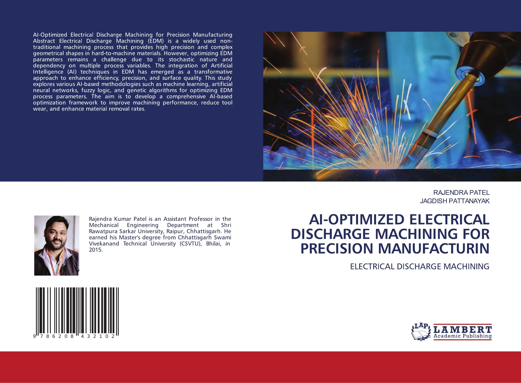 Cover: 9786208432102 | AI-OPTIMIZED ELECTRICAL DISCHARGE MACHINING FOR PRECISION MANUFACTURIN