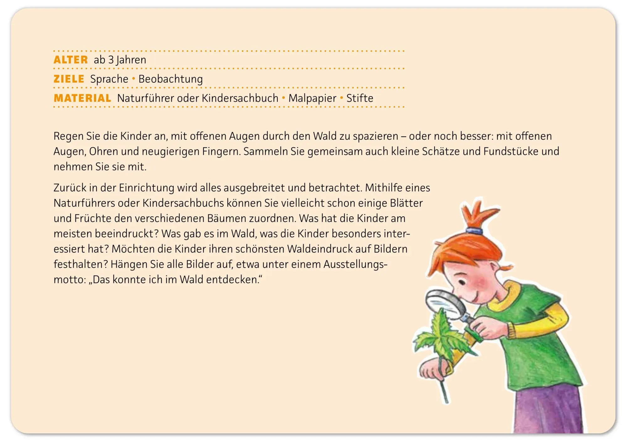 Bild: 4280000572202 | Im Wald | 40 Bildkarten mit tollen Mini-Projekten für die Kita | Mohr