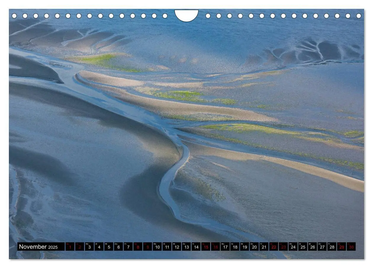 Bild: 9783435432202 | Das Wattenmeer von oben (Wandkalender 2025 DIN A4 quer), CALVENDO...