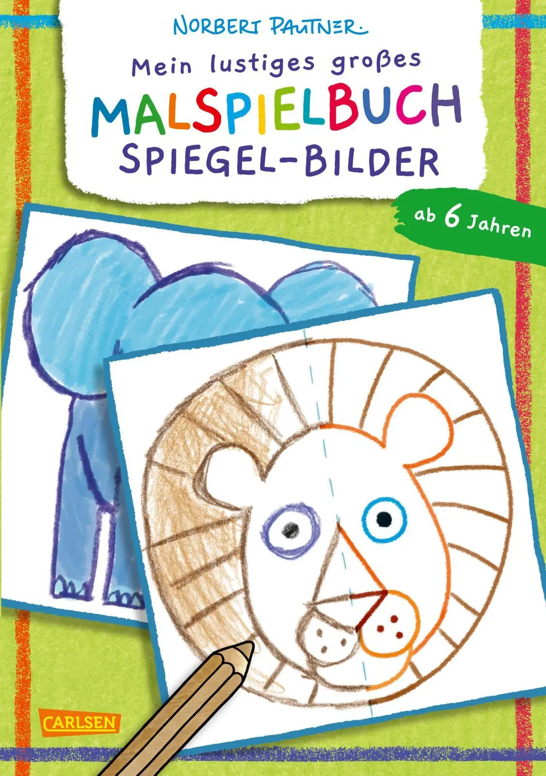 Cover: 9783551192202 | Mein lustiges großes Malspielbuch: Spiegel-Bilder (ab 6 Jahren) | Buch