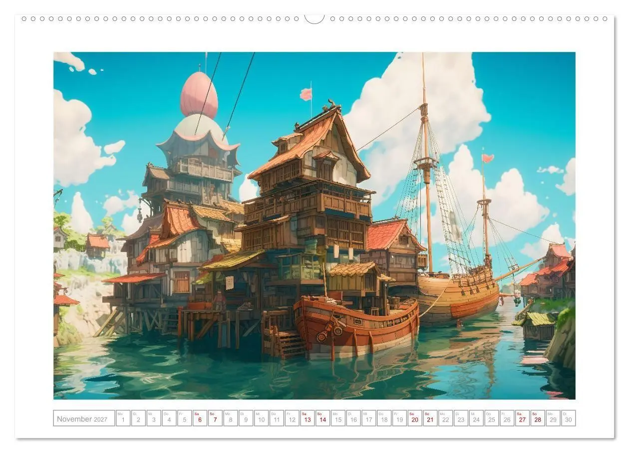 Bild: 9783569322202 | Zauberhafte Anime Welt (Wandkalender 2027 DIN A2 quer), CALVENDO...
