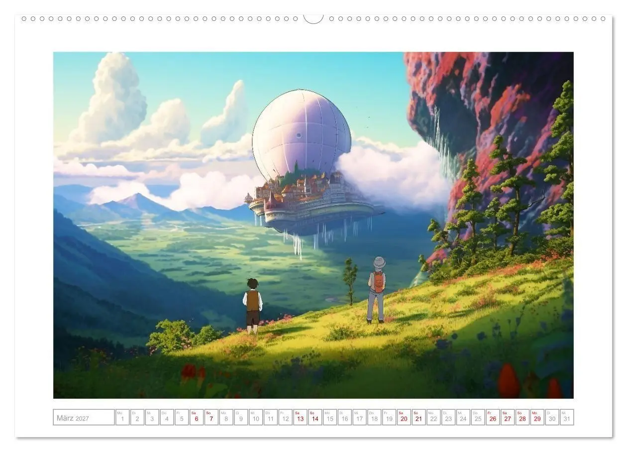 Bild: 9783569322202 | Zauberhafte Anime Welt (Wandkalender 2027 DIN A2 quer), CALVENDO...