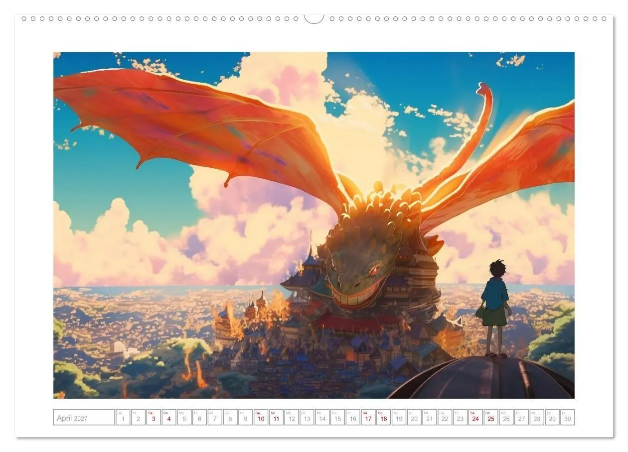 Bild: 9783569322202 | Zauberhafte Anime Welt (Wandkalender 2027 DIN A2 quer), CALVENDO...