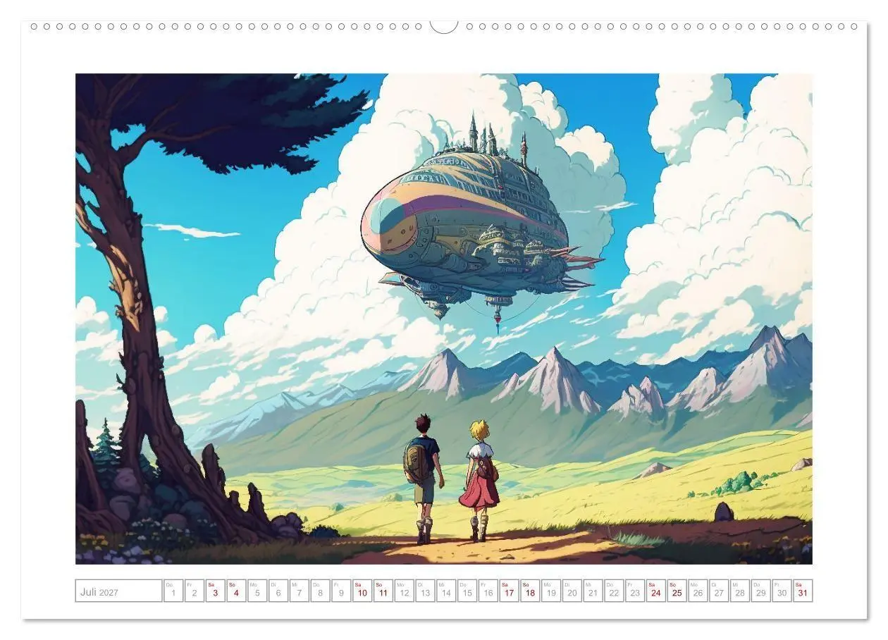 Bild: 9783569322202 | Zauberhafte Anime Welt (Wandkalender 2027 DIN A2 quer), CALVENDO...