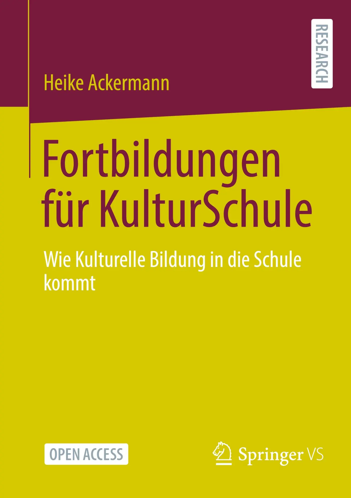 Cover: 9783658422202 | Fortbildungen für KulturSchule | Heike Ackermann | Taschenbuch | xi
