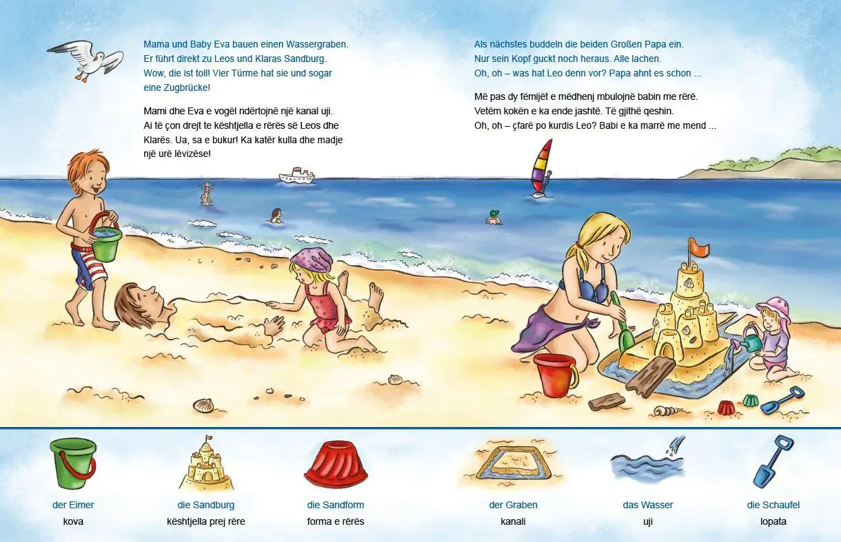 Bild: 9783695052202 | Am Meer (Deutsch-Albanisch) | Zweisprachiges Kinderbuch | Susanne Böse