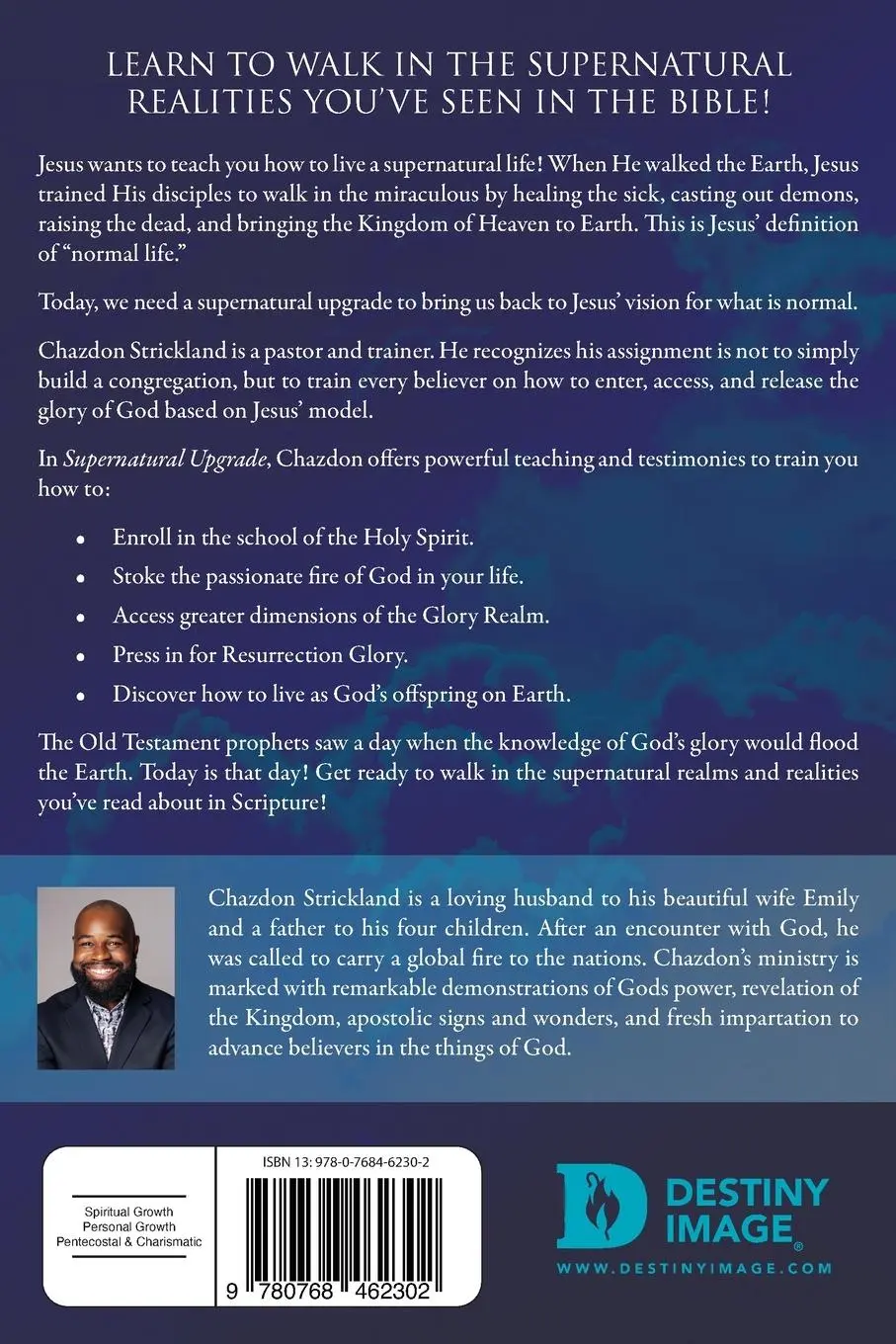 Rückseite: 9780768462302 | Supernatural Upgrade | Keys to Walking in the Glory Realm | Strickland