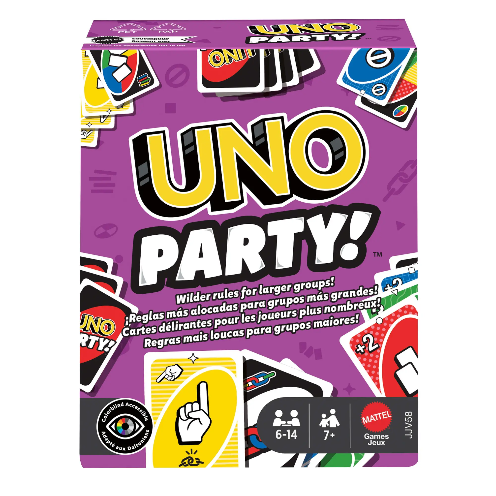 Cover: 194735342402 | UNO Party | Spiel | JJV58 | Deutsch | 2025 | Mattel GmbH