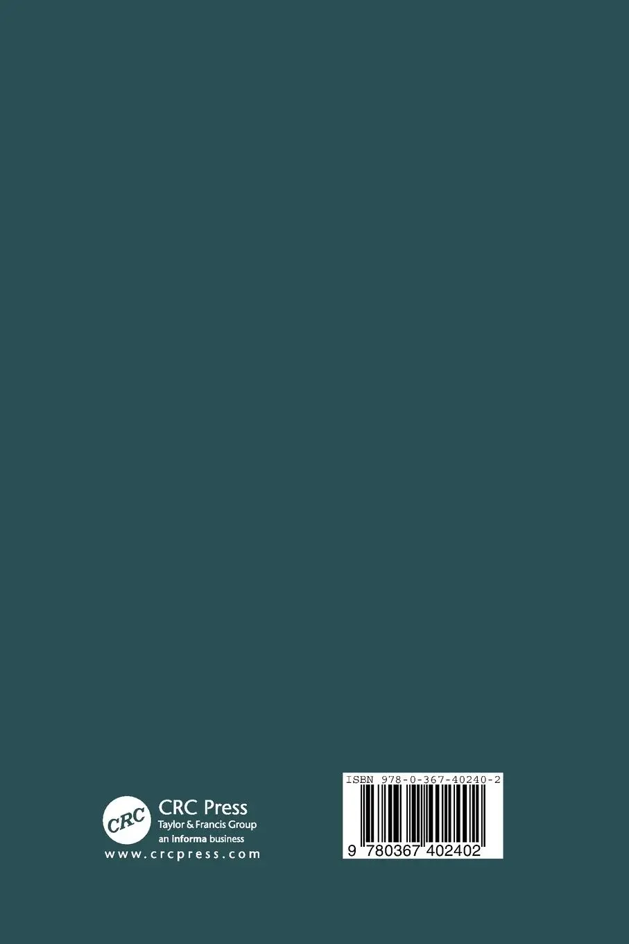 Rückseite: 9780367402402 | Pharmacokinetics for the Pharmaceutical Scientist | John G. Wagner