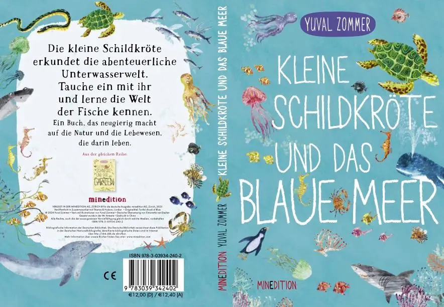 Rückseite: 9783039342402 | Kleine Schildkröte und das blaue Meer | Yuval Zommer | Buch | 24 S.