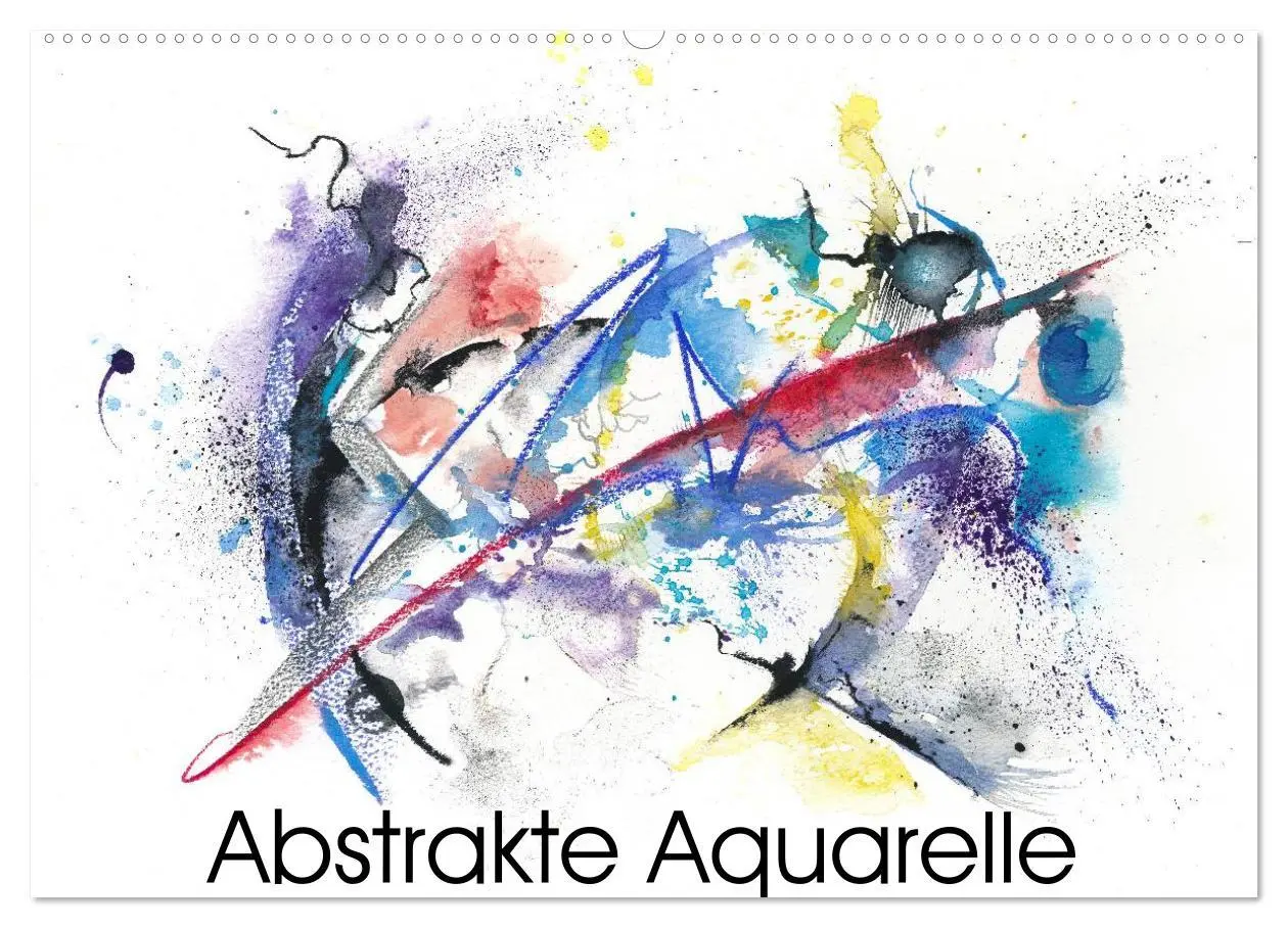 Cover: 9783516072402 | Abstrakte Aquarelle (Wandkalender 2026 DIN A2 quer), CALVENDO...