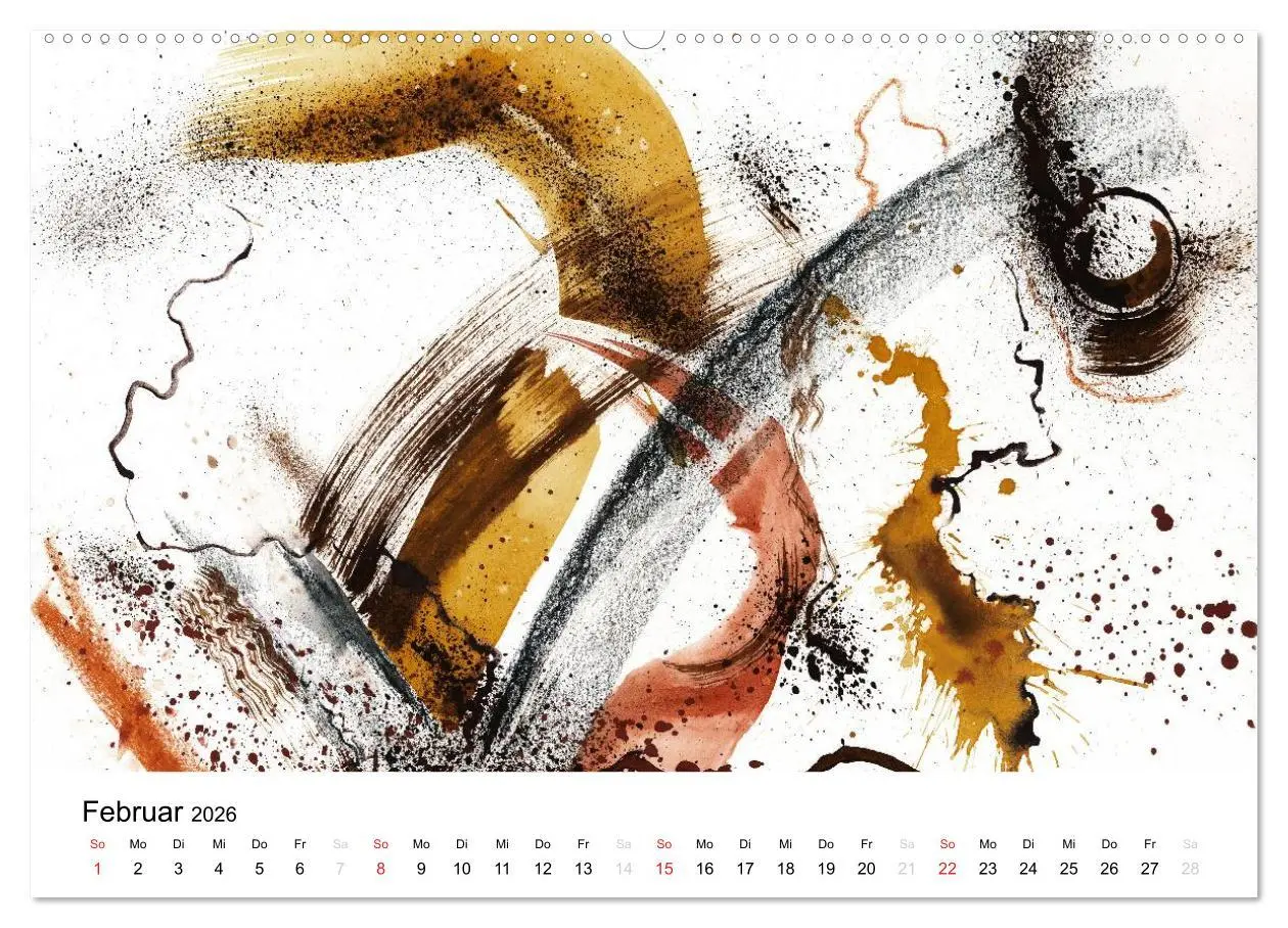 Bild: 9783516072402 | Abstrakte Aquarelle (Wandkalender 2026 DIN A2 quer), CALVENDO...