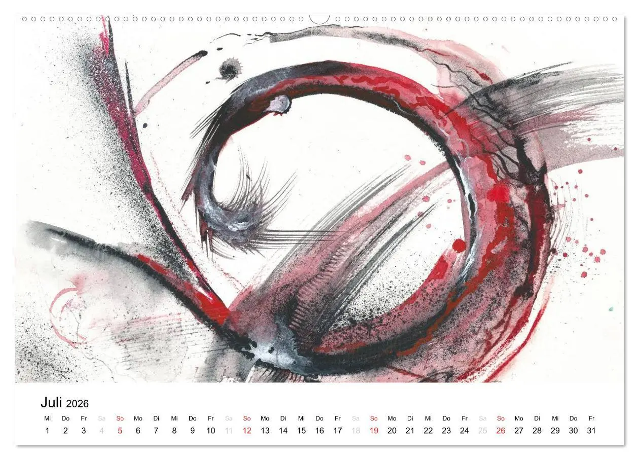 Bild: 9783516072402 | Abstrakte Aquarelle (Wandkalender 2026 DIN A2 quer), CALVENDO...