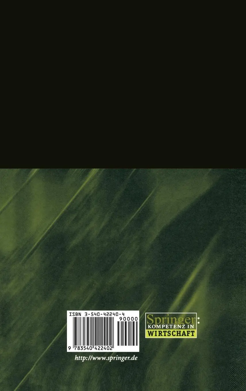 Rückseite: 9783540422402 | Ökonomie in Theorie und Praxis | Festschrift für Helmut Frisch | Buch
