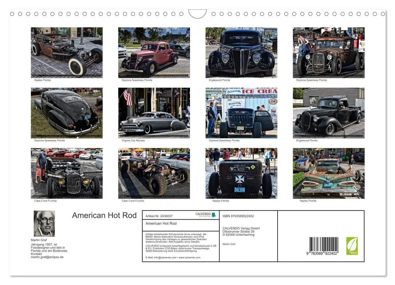 Bild: 9783569922402 | American Hot Rod (Wandkalender 2027 DIN A3 quer), CALVENDO...
