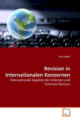 Cover: 9783639212402 | Revision in Internationalen Konzernen | Julia Sperk | Taschenbuch