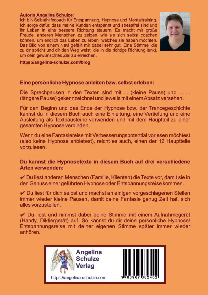 Rückseite: 9783967382402 | Hypnosetexte zum Vorlesen und selber Zusammenstellen 9 | Schulze