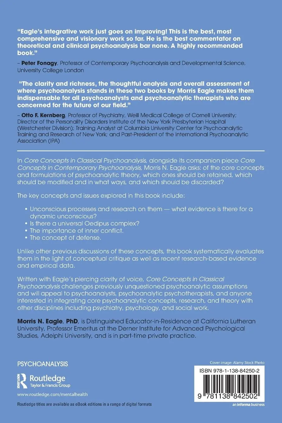 Rückseite: 9781138842502 | Core Concepts in Classical Psychoanalysis | Morris N. Eagle | Buch