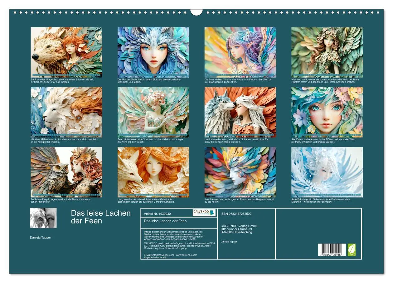 Bild: 9783457282502 | Das leise Lachen der Feen (Wandkalender 2026 DIN A2 quer), CALVENDO...