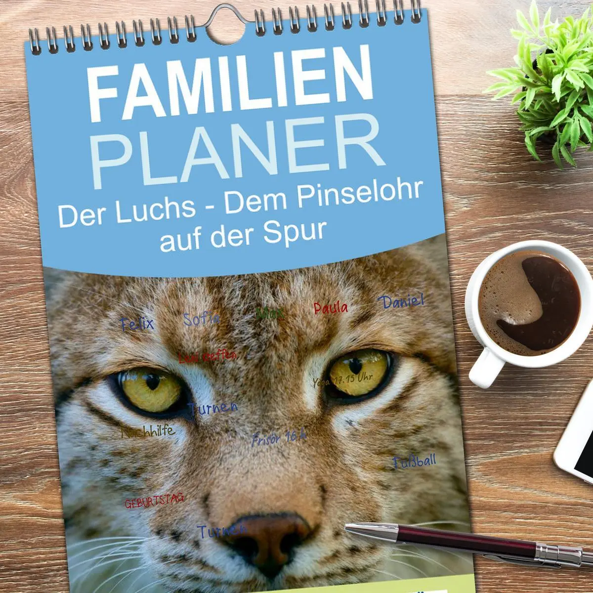 Bild: 9783516512502 | Familienplaner 2026 - Der Luchs - Dem Pinselohr auf der Spur mit 5...
