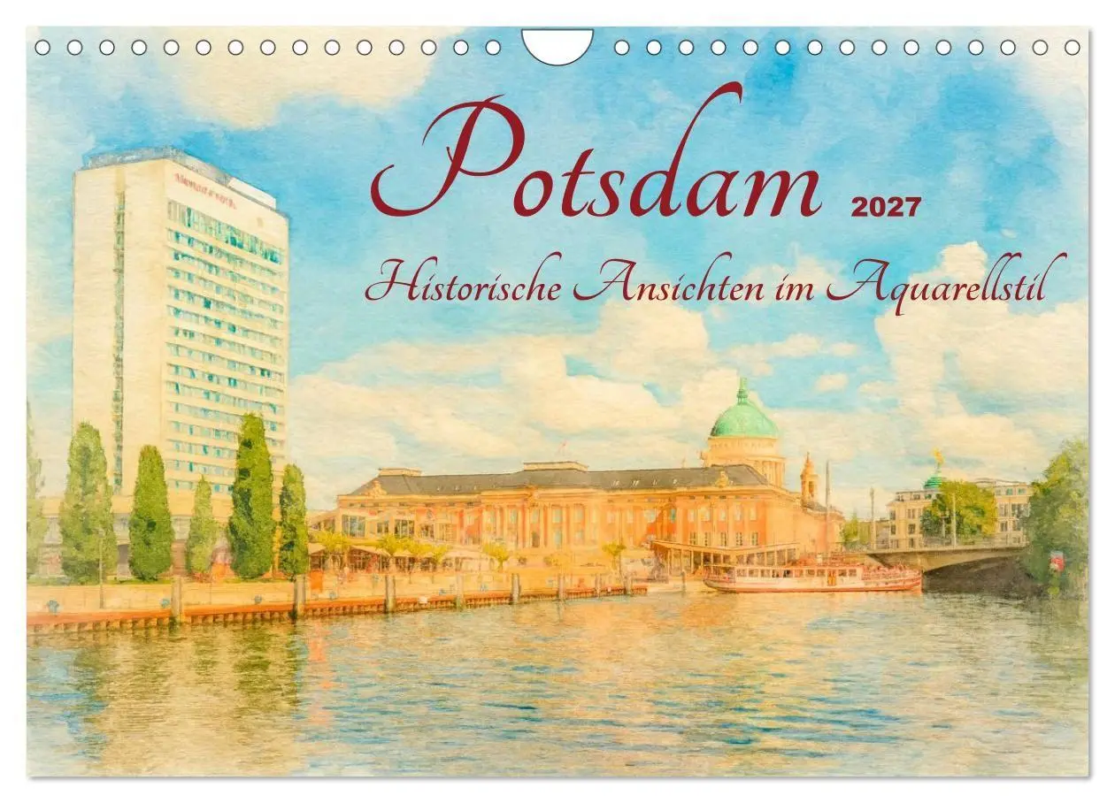 Cover: 9783516752502 | Potsdam - Historische Ansichten im Aquarellstil (Wandkalender 2027...