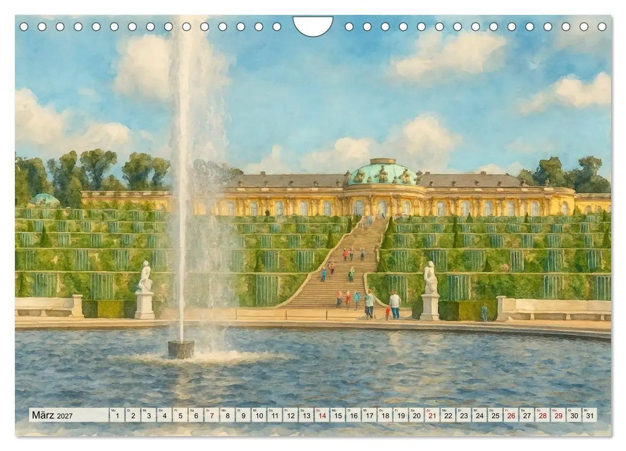 Bild: 9783516752502 | Potsdam - Historische Ansichten im Aquarellstil (Wandkalender 2027...