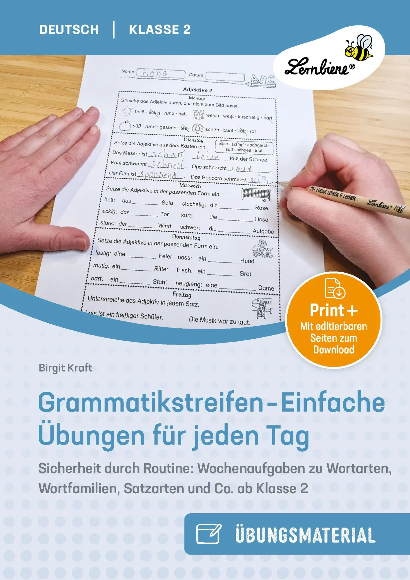 Cover: 9783746812502 | Grammatikstreifen - Einfache Übungen für jeden Tag | Birgit Kraft
