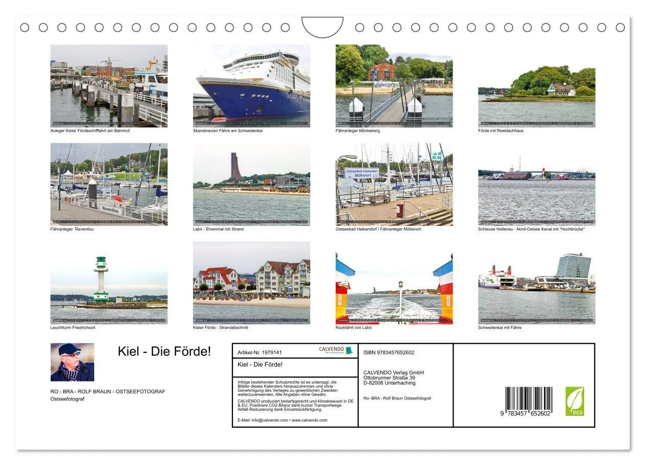 Bild: 9783457652602 | Kiel - Die Förde! (Wandkalender 2026 DIN A4 quer), CALVENDO...