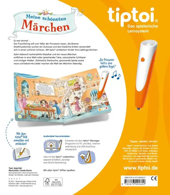 Bild: 9783473492602 | tiptoi® Meine schönsten Märchen | Anja Kiel | Buch | tiptoi® | 24 S.