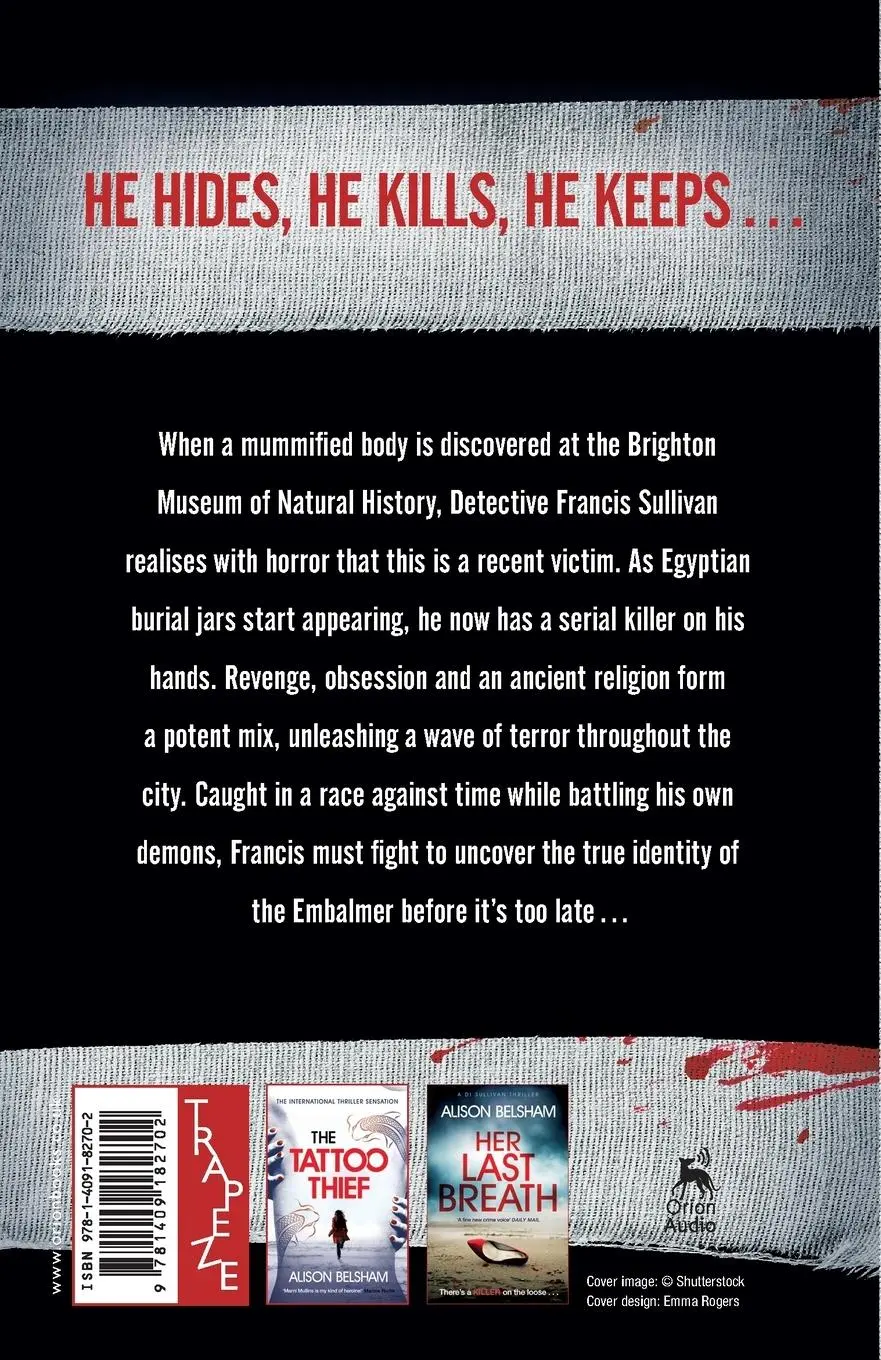 Rückseite: 9781409182702 | The Embalmer | Alison Belsham | Taschenbuch | Kartoniert / Broschiert