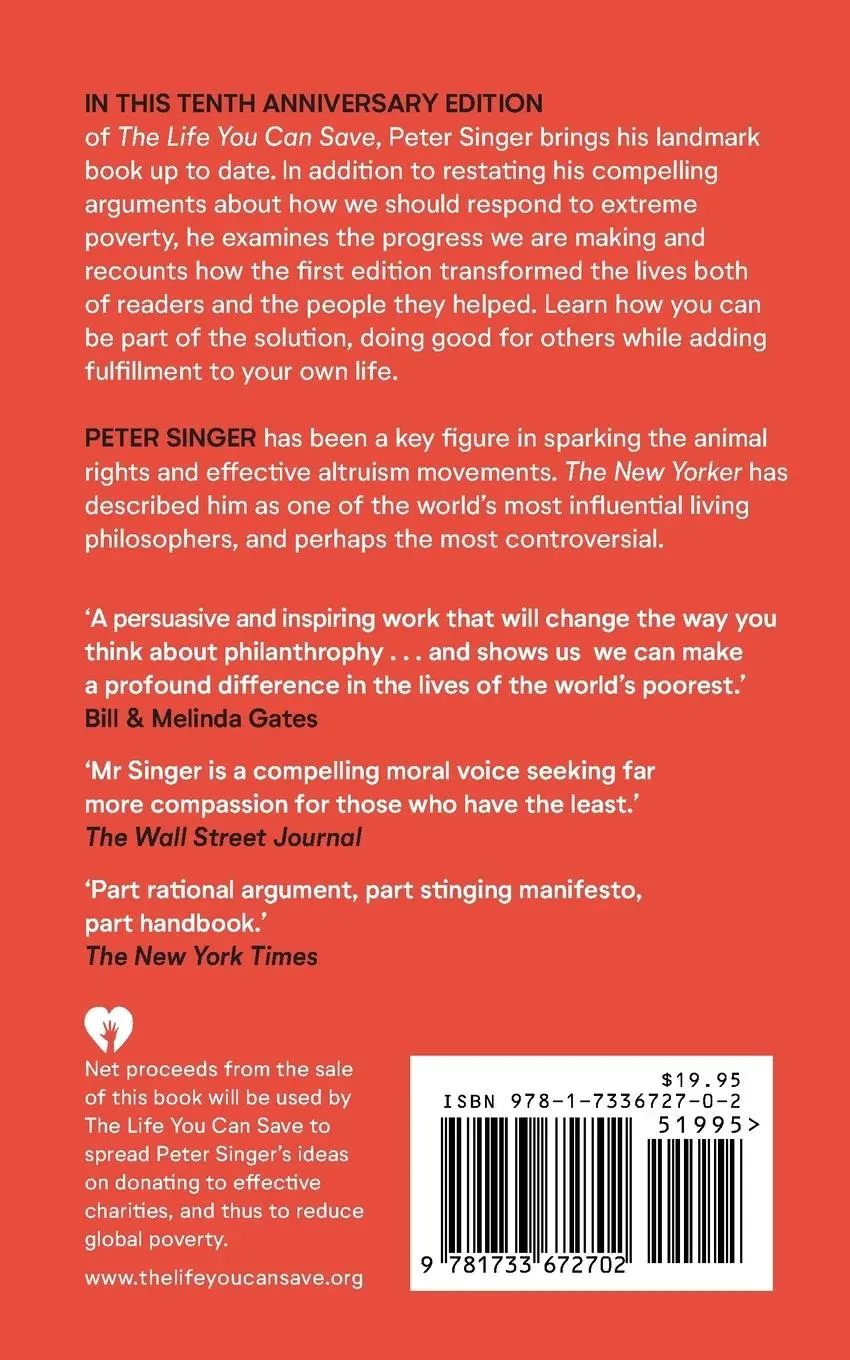 Rückseite: 9781733672702 | 10th Anniversary Edition The Life You Can Save | Peter Singer | Buch