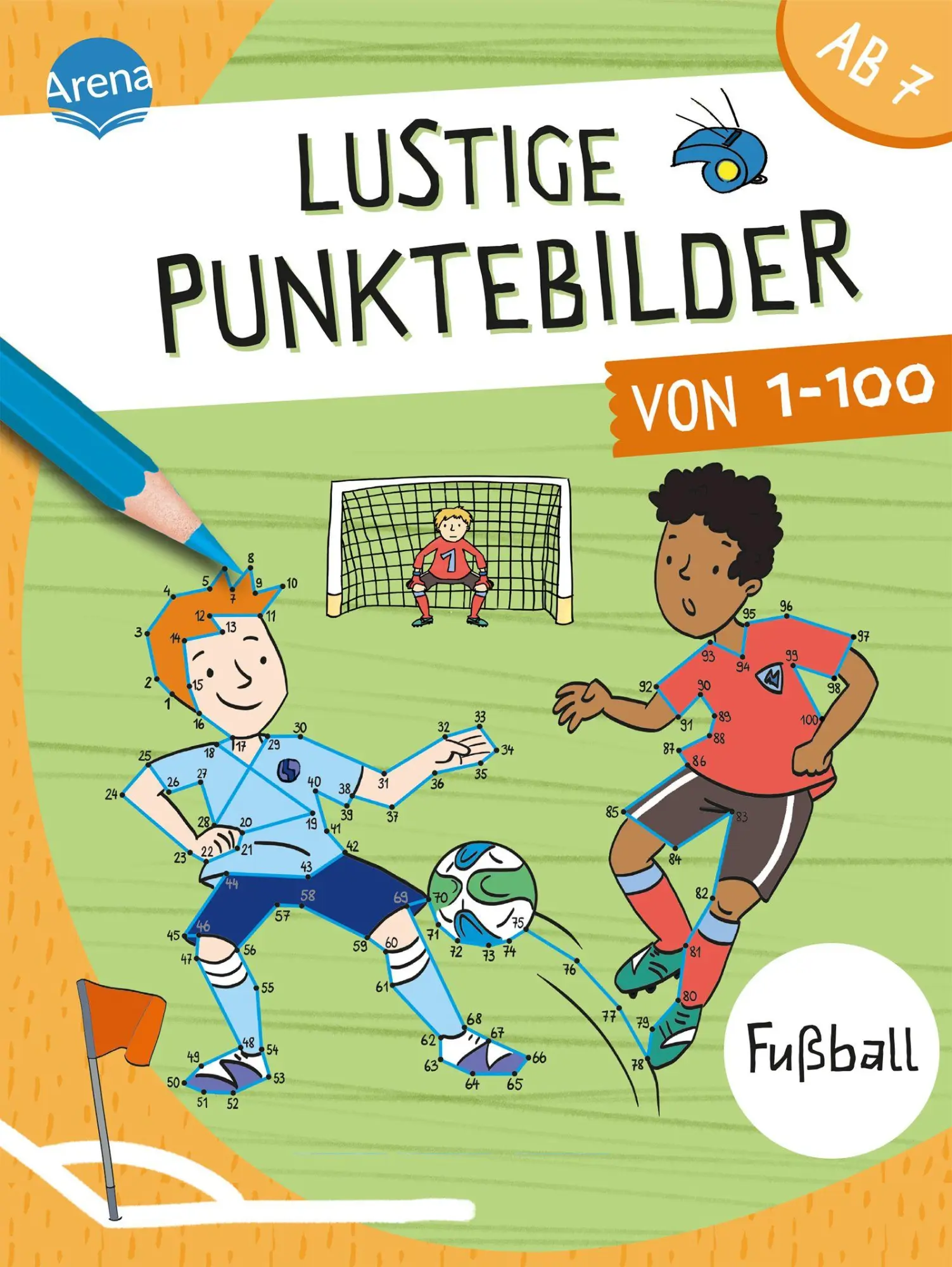 Cover: 9783401722702 | Lustige Punktebilder von 1-100. Fußball | Silke Reimers | Taschenbuch