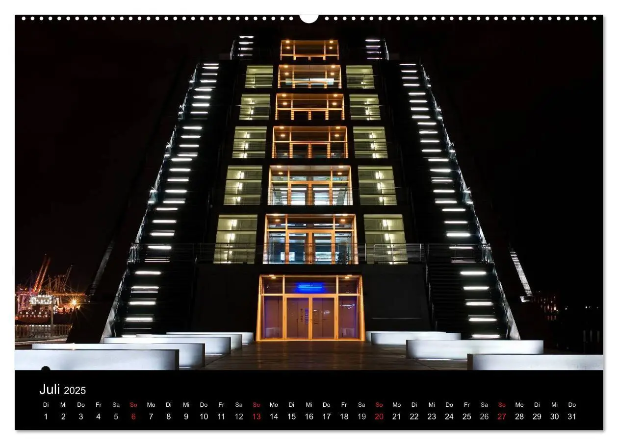 Bild: 9783435552702 | Hamburgs Nächte (Wandkalender 2025 DIN A2 quer), CALVENDO...