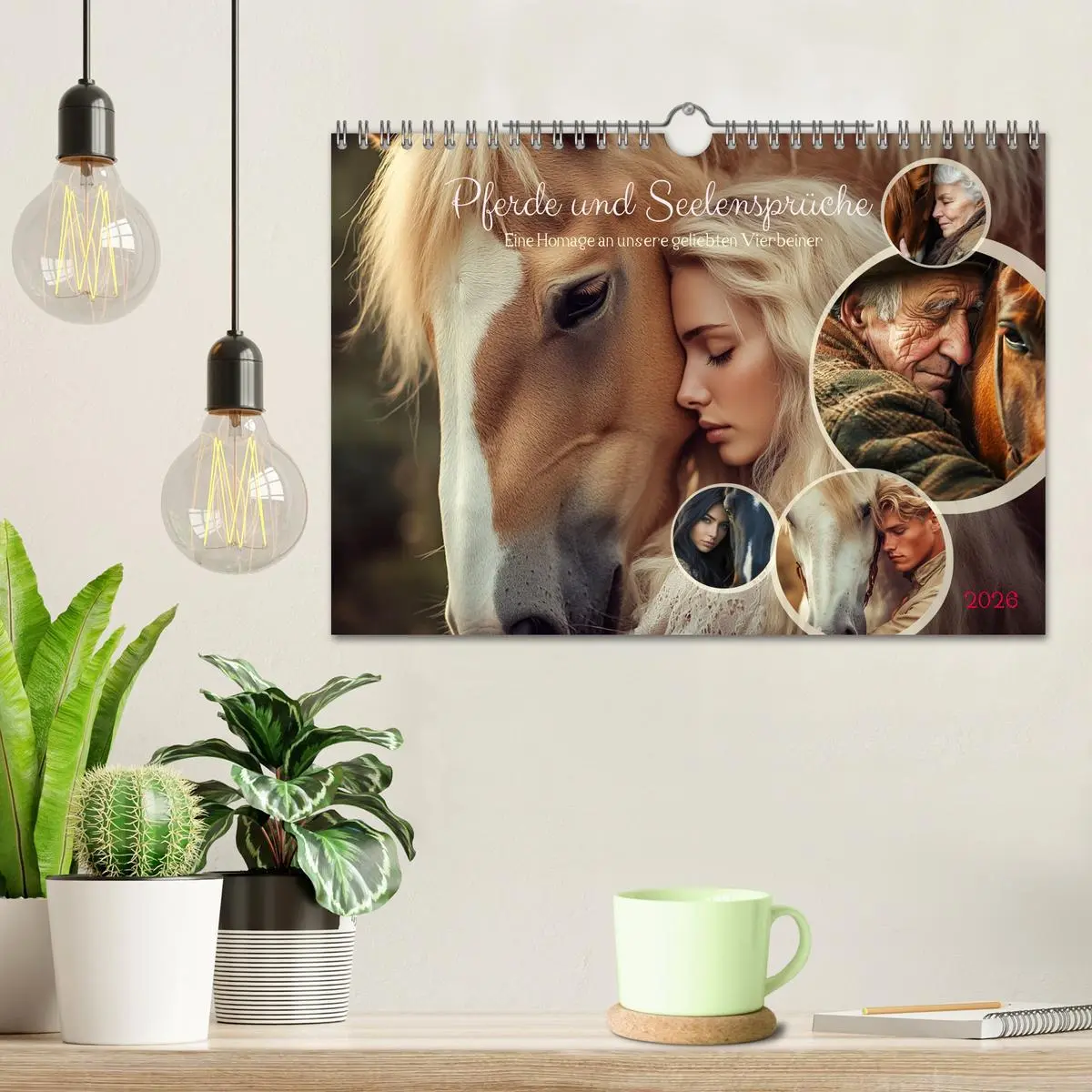 Bild: 9783457262702 | Pferde und Seelensprüche (Wandkalender 2026 DIN A4 quer), CALVENDO...