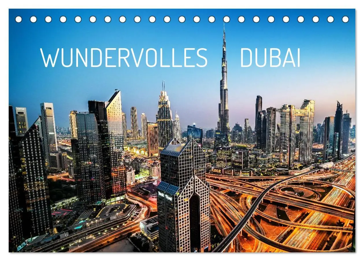Cover: 9783516592702 | Wundervolles Dubai (Tischkalender 2026 DIN A5 quer), CALVENDO...