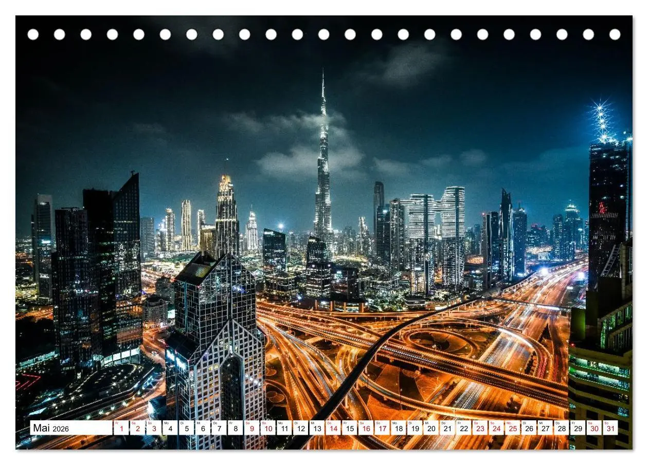 Bild: 9783516592702 | Wundervolles Dubai (Tischkalender 2026 DIN A5 quer), CALVENDO...