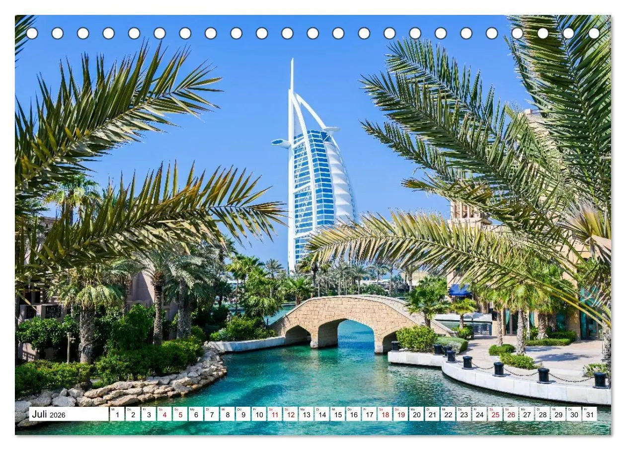 Bild: 9783516592702 | Wundervolles Dubai (Tischkalender 2026 DIN A5 quer), CALVENDO...