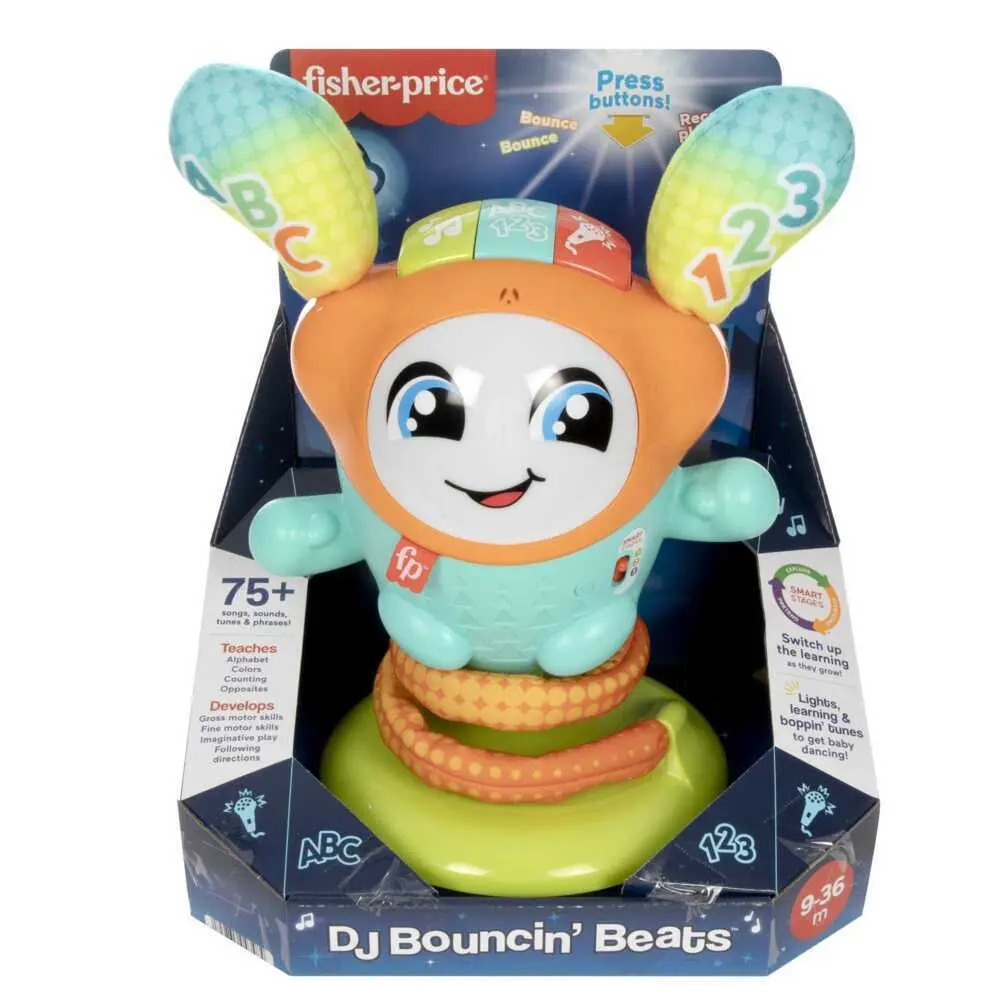 Bild: 194735092802 | Fisher-Price DJ Hüpfi | Offene Verpackung | HJP94 | 2022 | Mattel