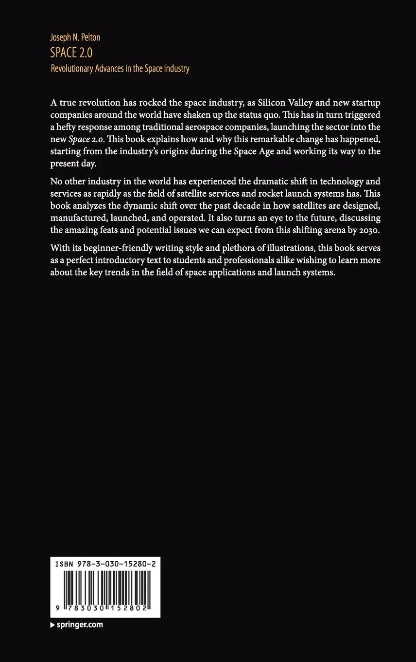 Rückseite: 9783030152802 | Space 2.0 | Revolutionary Advances in the Space Industry | Pelton