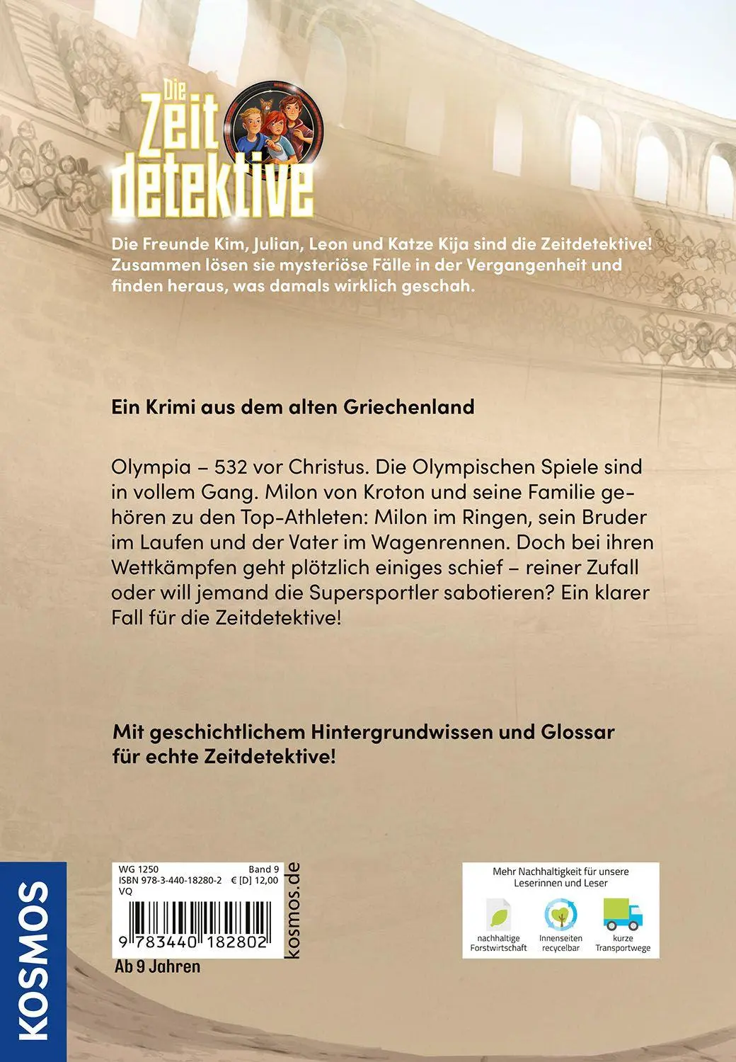 Bild: 9783440182802 | Die Zeitdetektive, 9, Falsches Spiel in Olympia | Fabian Lenk | Buch