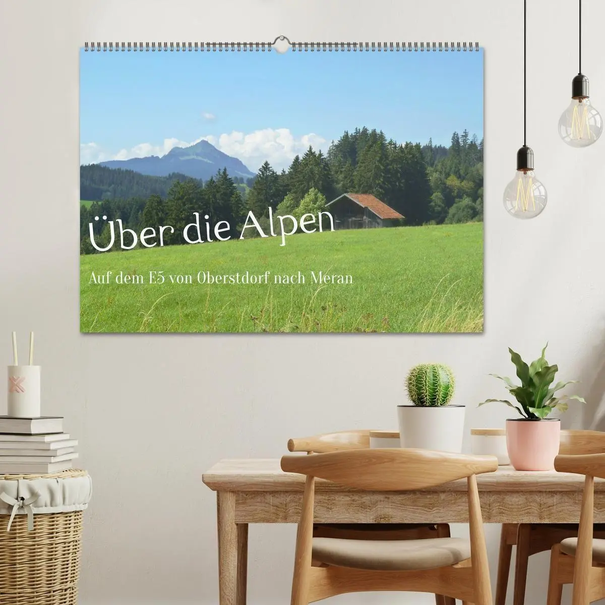 Bild: 9783516722802 | Über die Alpen - Auf dem E5 von Oberstdorf nach Meran (Wandkalender...