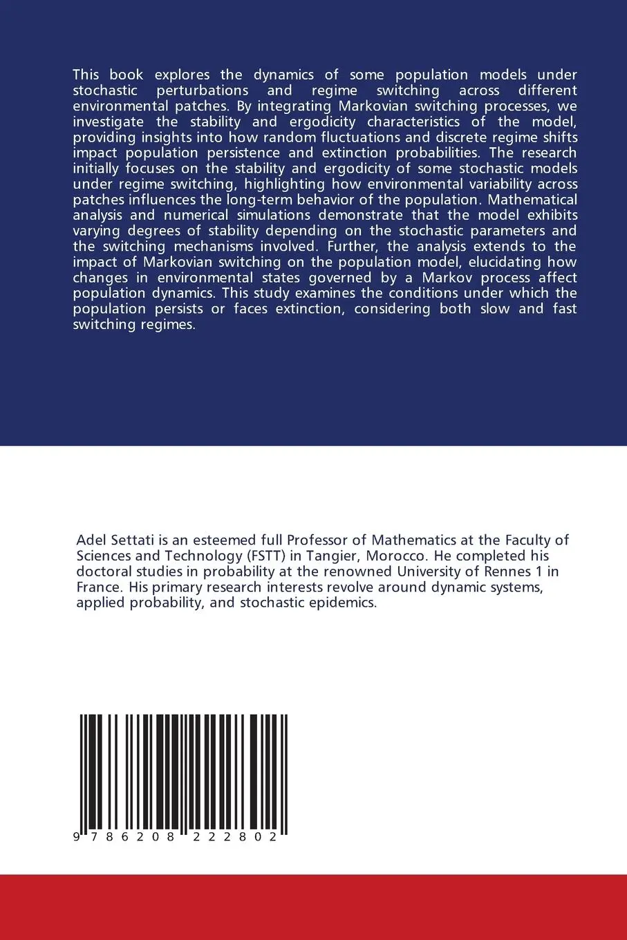 Rückseite: 9786208222802 | Probability Analysis of Selected Population Models | Settati (u. a.)