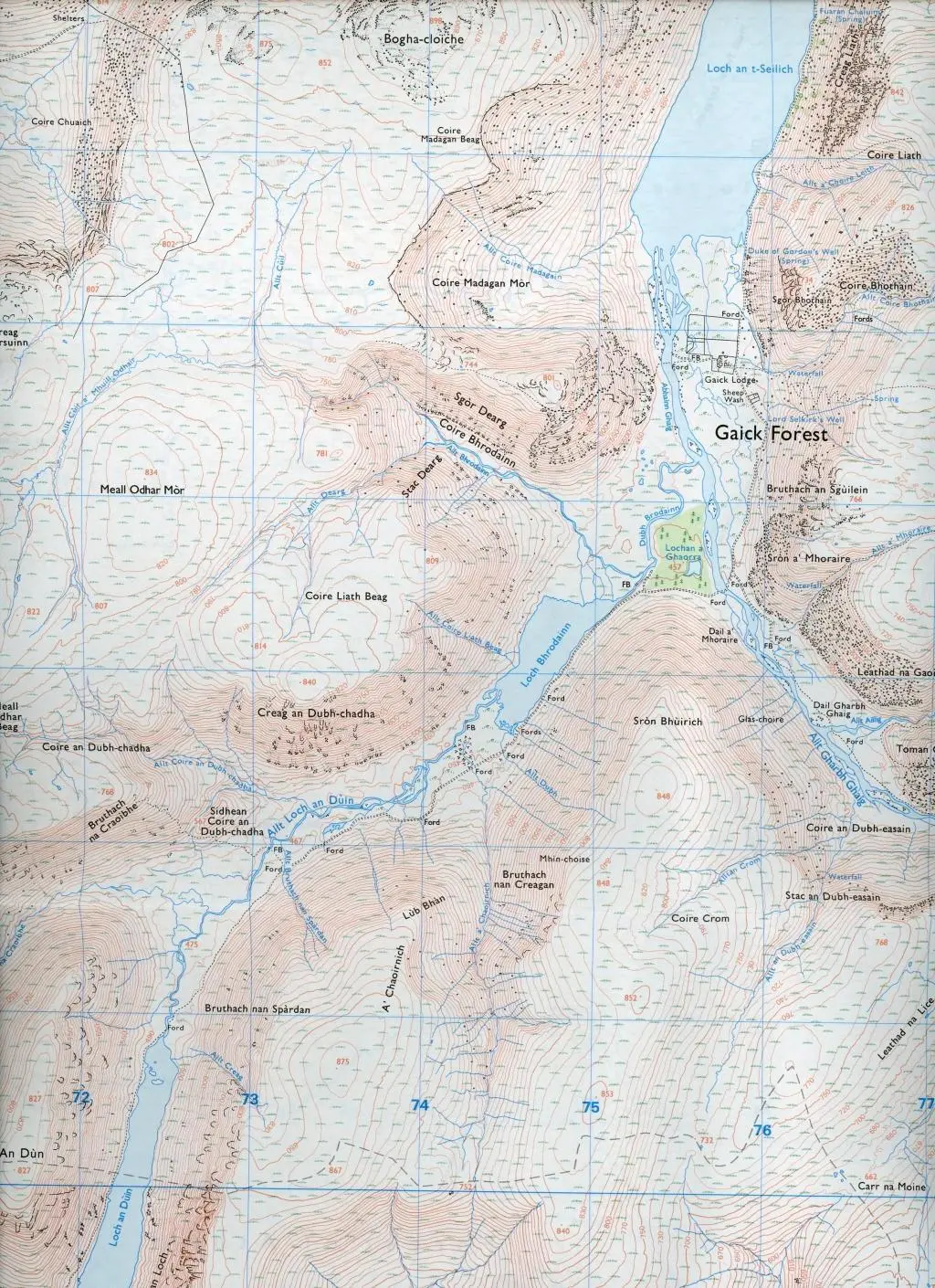 Bild: 9780319242902 | Atholl, Glen Tilt, Beinn Dearg &amp; Carn nan Gabhar | Ordnance Survey