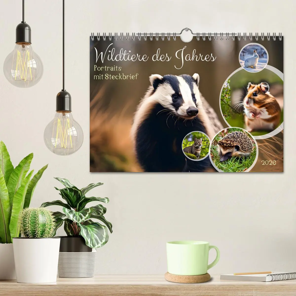 Bild: 9783457482902 | Wildtiere des Jahres (Wandkalender 2026 DIN A4 quer), CALVENDO...